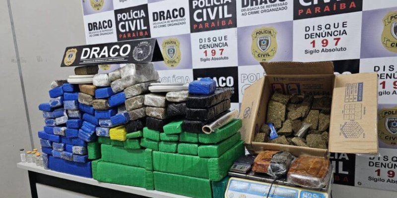 Casa abandonada na zona rural de Campina Grande é usada para esconder quase 100 kg de drogas