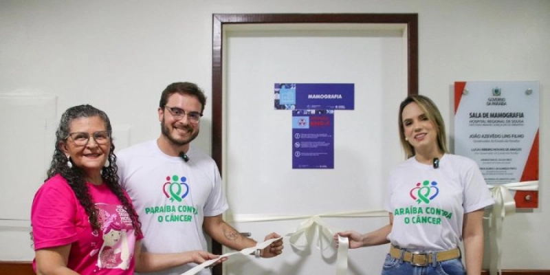 Saúde abre Caravana Paraíba Contra o Câncer, em Sousa, com atendimentos especializados e inauguração de mamógrafo