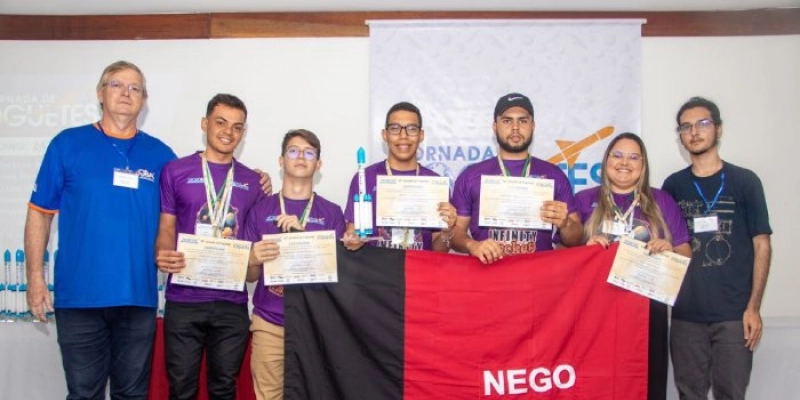 Escola Estadual de Ingá é a primeira da Paraíba a conquistar medalhas de ouro e prata na Jornada de Foguetes 2024