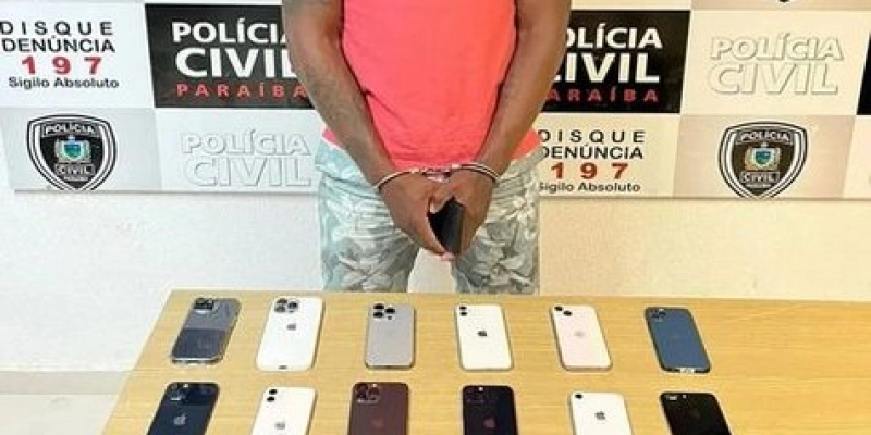 DCCPAT prende receptadores de celulares roubados, apreendendo 17 Iphones, na Paraíba