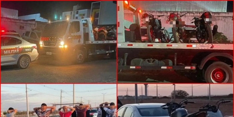 Polícia Militar coíbe práticas ilícitas e apreende motocicletas durante o “Grau Fest BZ”, em Sousa