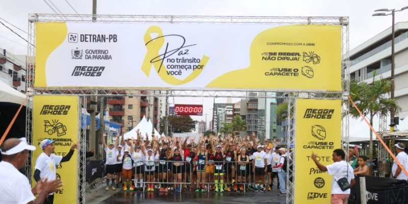 Detran promove corrida pela paz no trânsito no Dia Mundial sem Carro, na PB