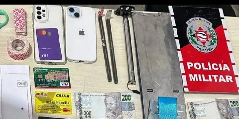Polícia Militar prende dupla por furto em agência bancária de São João do Rio do Peixe e Cajazeiras