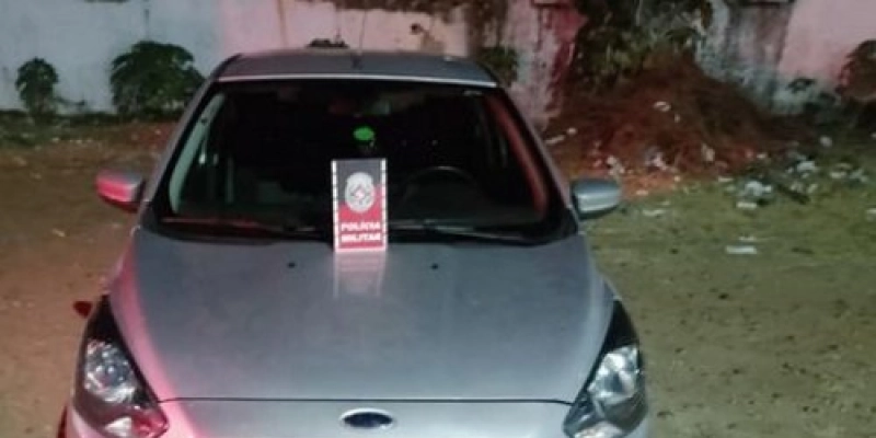 Ação da Polícia Militar recupera, em São José da Lagoa Tapada, veículo roubado em Pernambuco