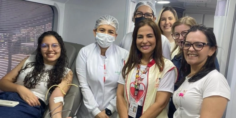 Unidade Itinerante do Hemocentro da Paraíba coleta 70 bolsas de sangue na UFCG