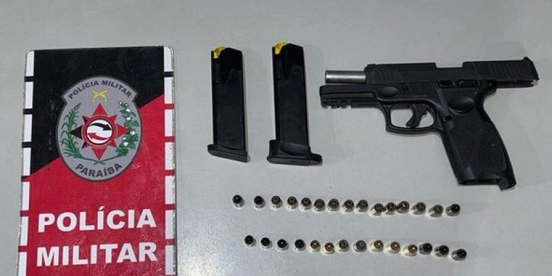 Polícia Militar prende mulher com arma de fogo na cidade de Belém do Brejo do Cruz