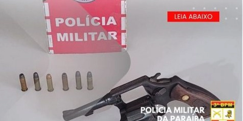 Polícia Militar apreende arma de fogo durante Operação Voto Seguro, no Sertão