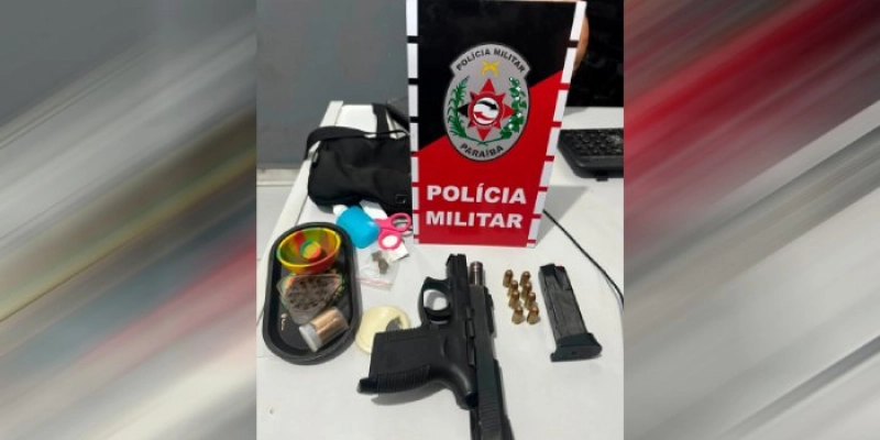 Polícia Militar prende suspeito por porte ilegal de armas no interior paraibano