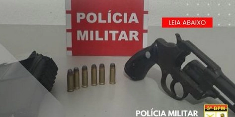 Polícia Militar prende suspeito por porte ilegal de arma no Sertão da Paraíba