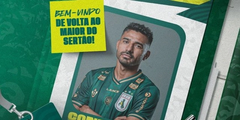 Sousa confirma o retorno de Diego Ceará para a temporada 2025: artilheiro volta com foco em novas conquistas