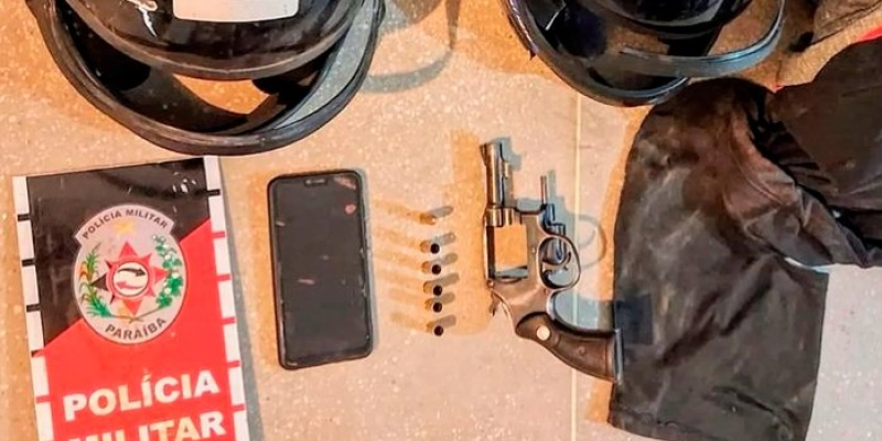 Após roubo e confronto com a PM, homem é preso e arma de fogo apreendida em São José de Piranhas