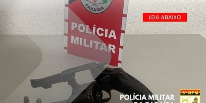 Polícia Militar apreende arma de fogo em ocorrência de descumprimento de medida protetiva