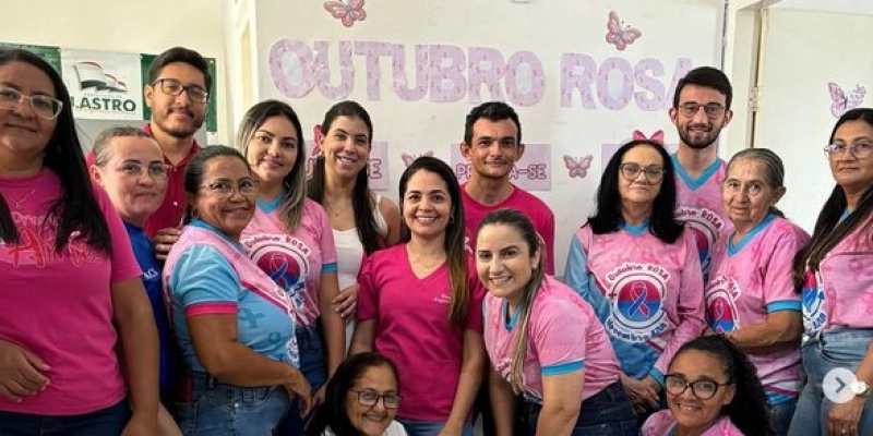 Secretaria de Saúde realiza várias ações em alusão ao Outubro Rosa na cidade de Lastro