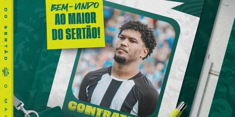 Wellisson chega ao Sousa EC com passagens por Santa Cruz e Figueirense