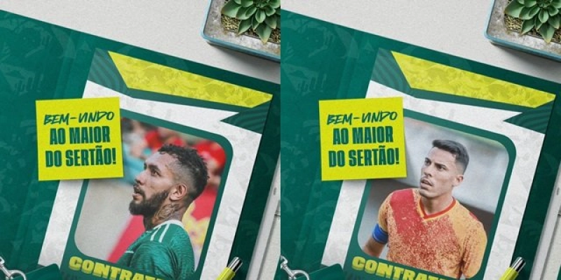 Reforços de peso: Sousa Esporte Clube apresenta Diego Viana e Patrik para a temporada 2025