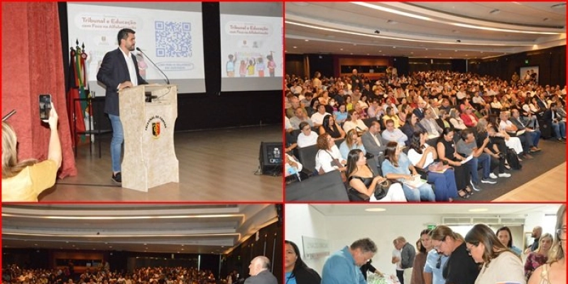 Presidente do TCE abre seminário com os prefeitos pedindo índice zero para analfabetismo na Paraíba