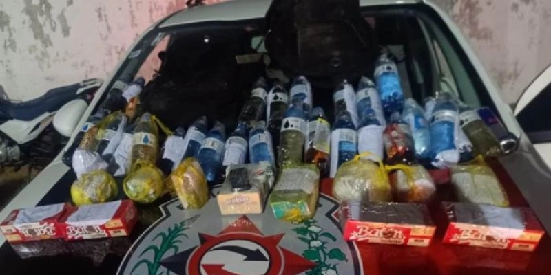 Polícia Militar frustra arremesso de drogas, álcool e celulares para o Serrotão, em Campina Grande