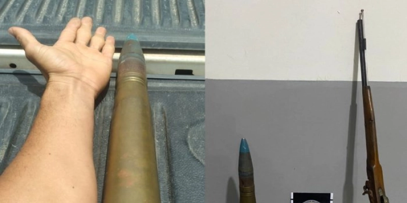 Ação da Polícia Militar apreende munição de canhão na Paraíba