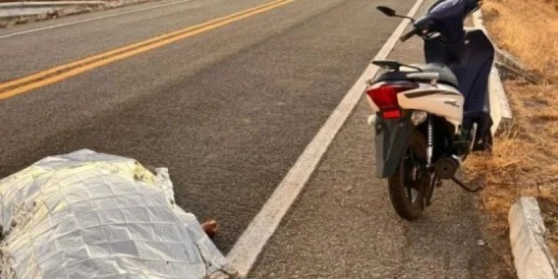 Motociclista perde a vida em grave queda de moto na BR 434 no município de Joca Claudino