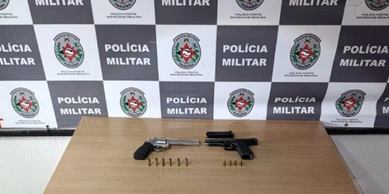 PM apreende duas armas e frustra tentativa de assalto nesta terça, na Paraíba