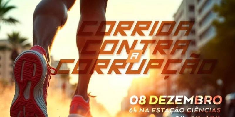 Focco-PB promove a “Corrida Contra a Corrupção” na Estação Ciência, no próximo dia 8 de dezembro