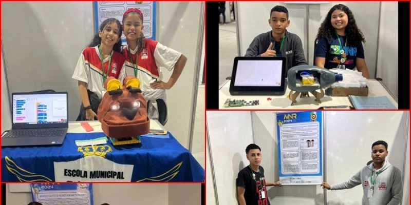 Escolas da Rede Municipal recebem destaque de reconhecimento durante Mostra Nacional de Robótica