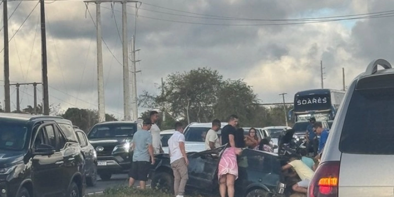 Acidente na localidade Barriga Cheia, em Santa Rita, resulta em duas vítimas na BR-230