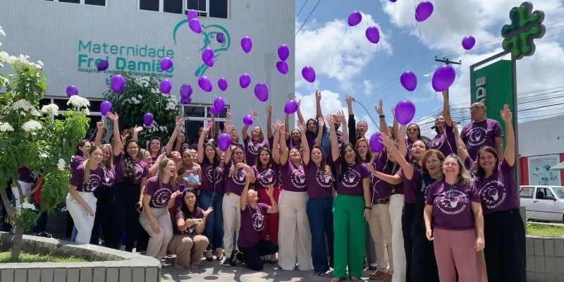 Maternidade Frei Damião celebra Novembro Roxo com homenagem a mães e bebês prematuros