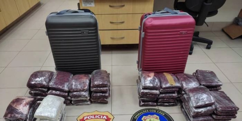 PF prende homem com 33 quilos de maconha no Aeroporto de Fortaleza