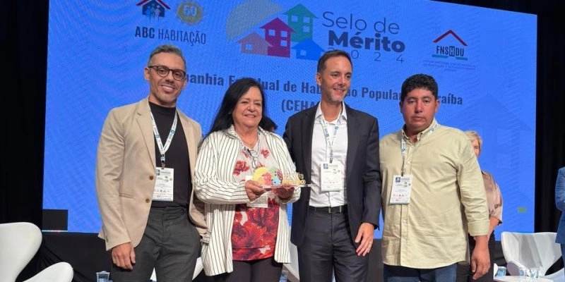 Governo da Paraíba recebe mais uma vez o prêmio Selo de Mérito em Habitação de Interesse Social 