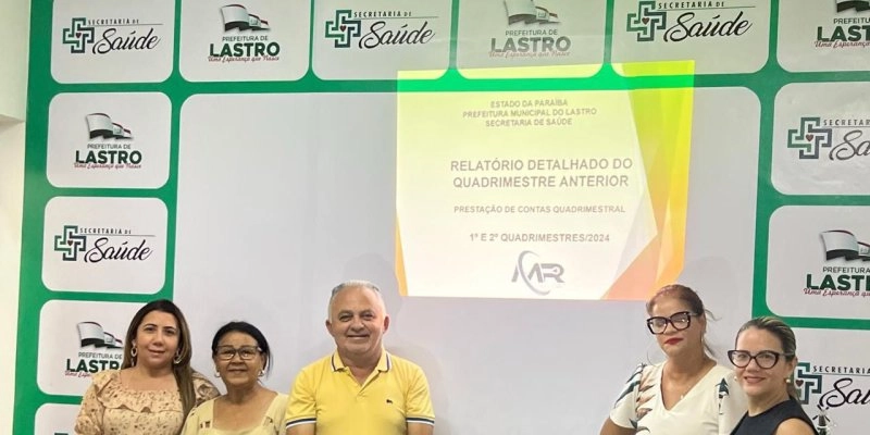 Prestações de contas quadrimestrais da Saúde de Lastro são apresentadas em audiência pública