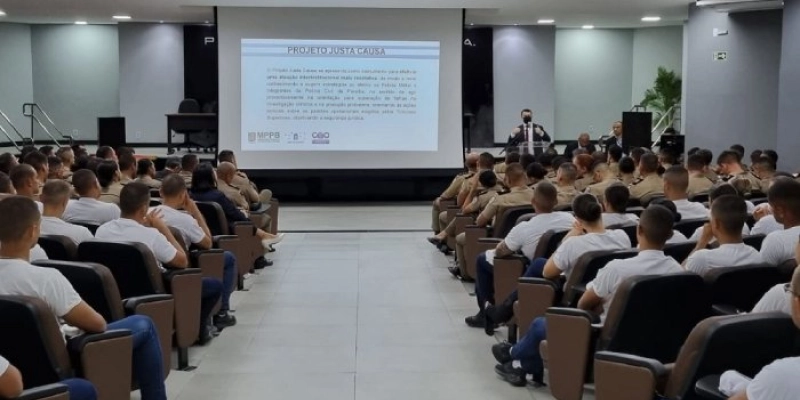 Projeto “Justa Causa” é apresentado em curso de formação de PMs
