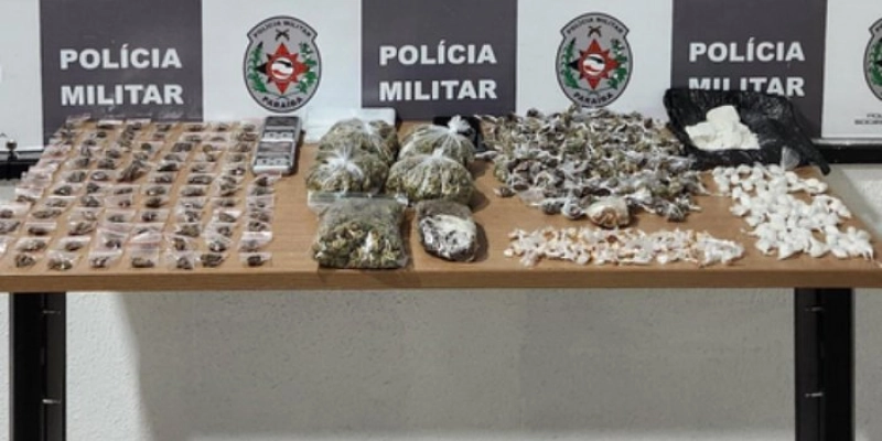 Polícia Militar apreende grande quantidade de skank, crack e cocaína, na Paraíba