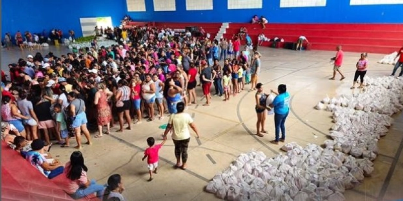 Prefeitura de Aparecida em parceria com o Governo Federal, distribuí 600 cestas básicas oriundas da agricultura familiar