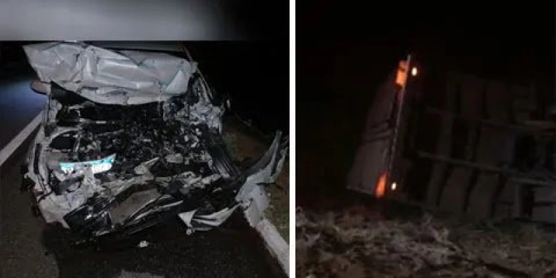 Grave acidente na PB-214 deixa um morto e sete feridos na Paraíba