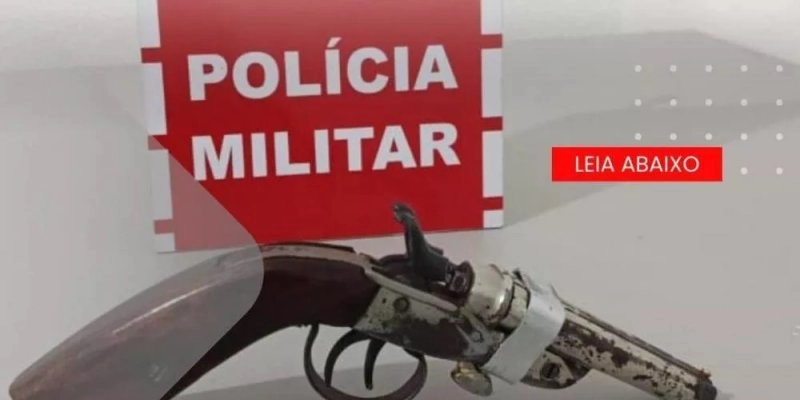 Polícia apreende arma de fogo durante ocorrência de violência doméstica