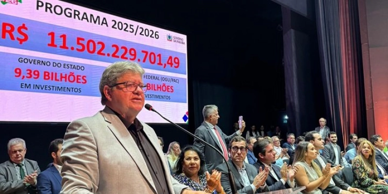 João Azevêdo anuncia investimentos de R$ 11,5 bilhões em novas obras em toda PB, e construção do Museu do Vale dos Dinossauros
