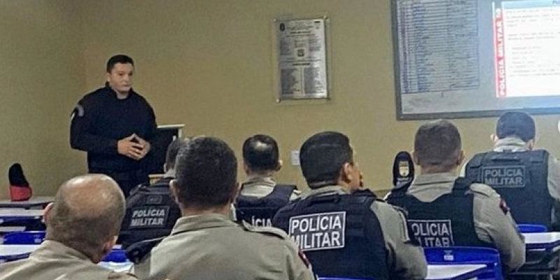 Policiais Militares do 6° BPM realizam instrução de nivelamento para emprego em Jogos de Futebol em Estádios