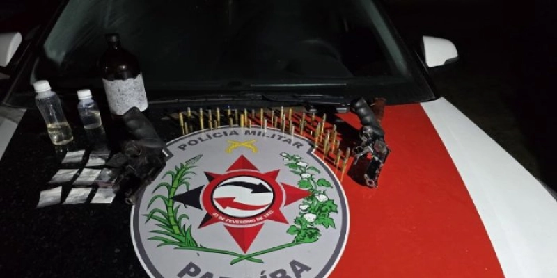 Suspeitos são presos com armas durante operação no estado da Paraíba