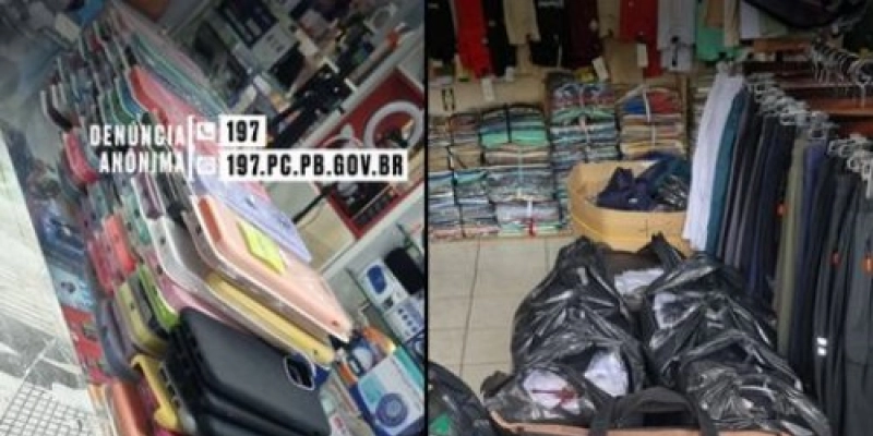 Polícia Civil realiza Operação e apreende acessórios e bolsas falsificados, na Paraíba