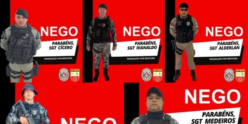 Em Sousa, policiais militares são promovidos por atos de bravura