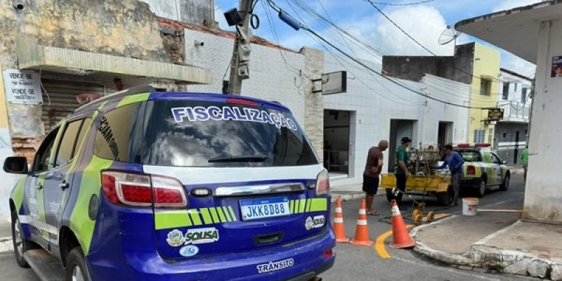 Em Sousa, STTRANS realiza mudança e Travessa Napoleão Gomes passar a ser via de mão dupla