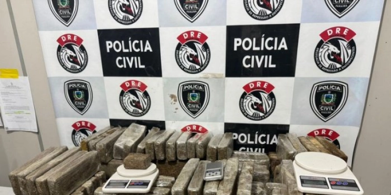 REPRESSÃO AO TRÁFICO: Polícia Civil apreende 100 kg de maconha na Paraíba