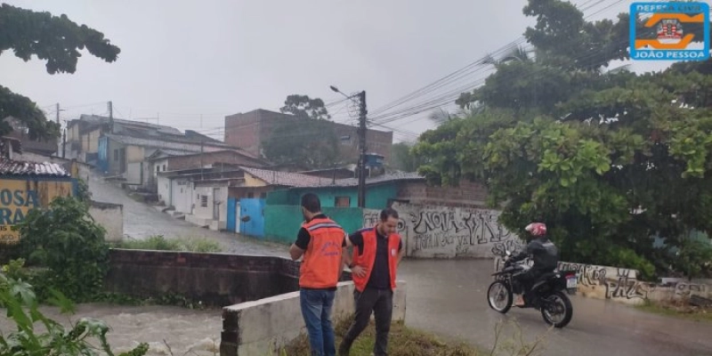 Defesa Civil de João Pessoa segue de prontidão após novo alerta do Inmet