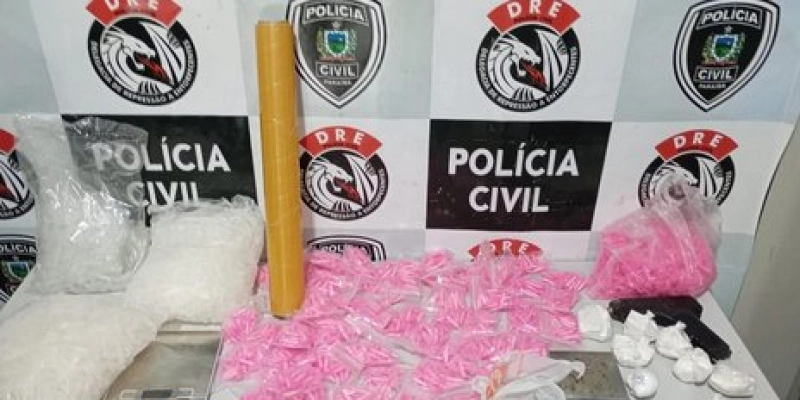 DRE prende em flagrante, jovem de 29 anos, por tráfico de drogas, na PB