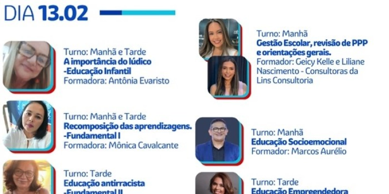 Prefeitura de São Francisco divulga programação da Jornada Pedagógica 2025