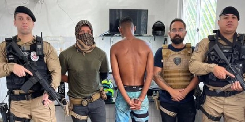 Um dos suspeitos de tentar matar jovem nesta madrugada é localizado e preso