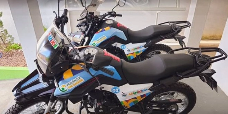 Duas motos zero km são entregues pela prefeitura de Aparecida para as equipes da Vigilância em Saúde e Meio Ambiente e da Vigilância Sanitária