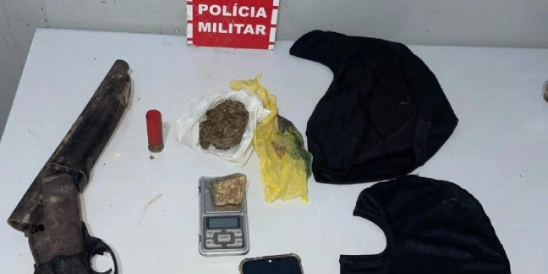Polícia Militar apreende arma e objetos do crime após troca de tiros na PB