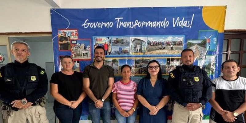 PRF em reunião com a Prefeitura de Aparecida definem estratégias para melhorar a segurança viária